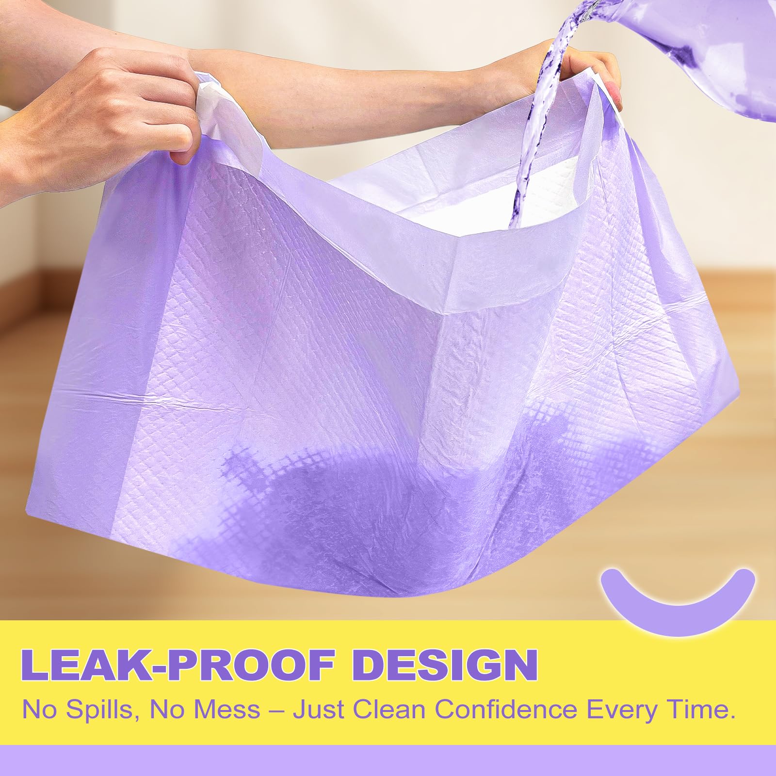MIZOK dog pee pad easy disposal after use.