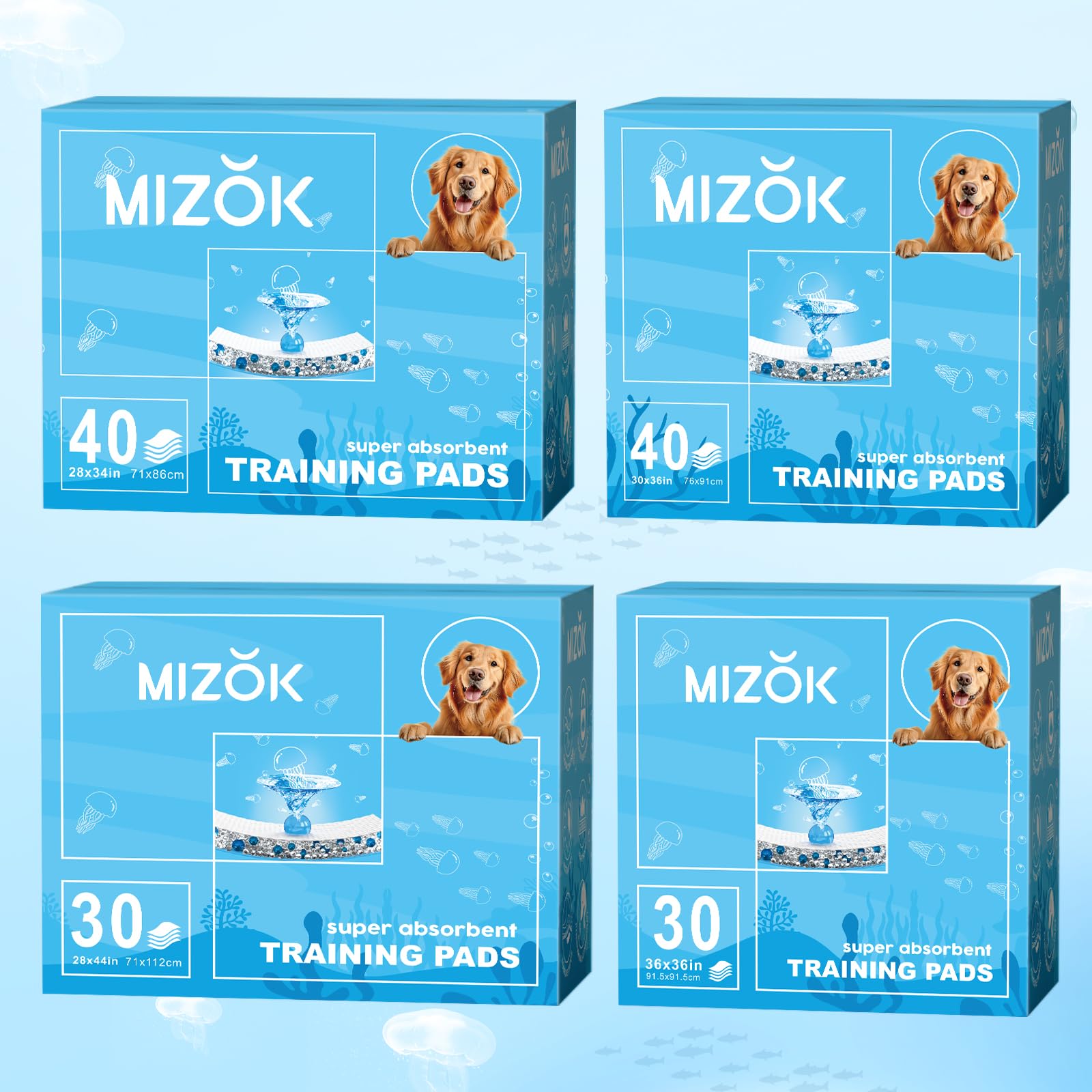 MIZOK pad showing quick-dry top layer to keep paws dry during training