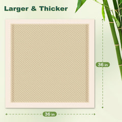 MIZOK adhesive tabs corners secure the pad and prevent slipping on surfaces