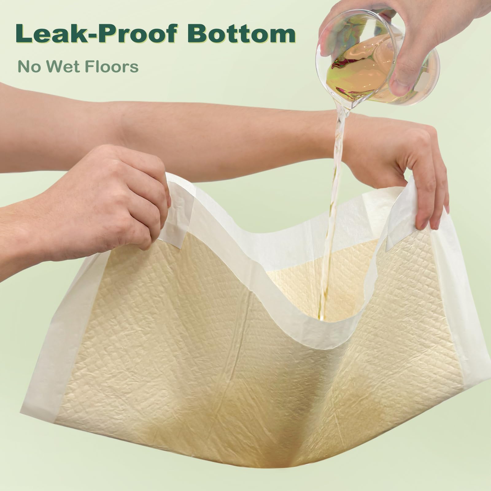 MIZOK 22x22 size label shows standard training pad for small dogs