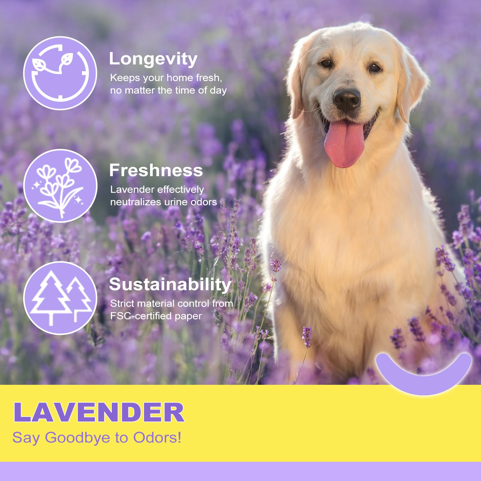 MIZOK Puppy Pads adhesive-tabs secure placement on furniture and floors