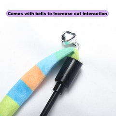 M JJYPET cat wand toy feathers flutter for quick pounces
