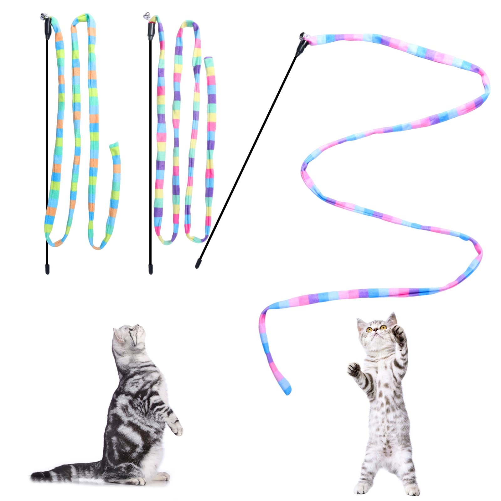 M JJYPET cat wand toy gift idea for cat owners and lovers