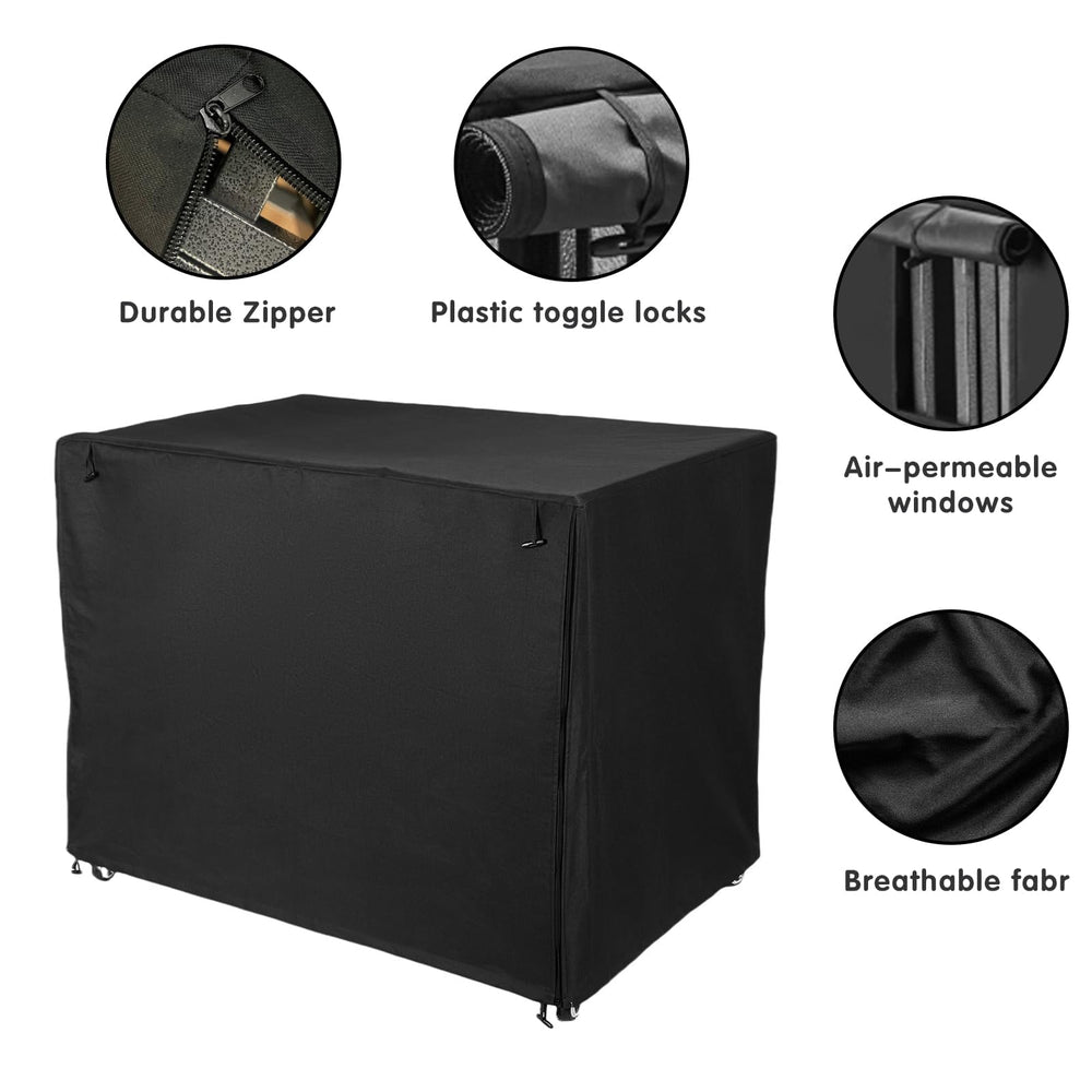 M JJYPET easy-install crate cover with four secure loops.