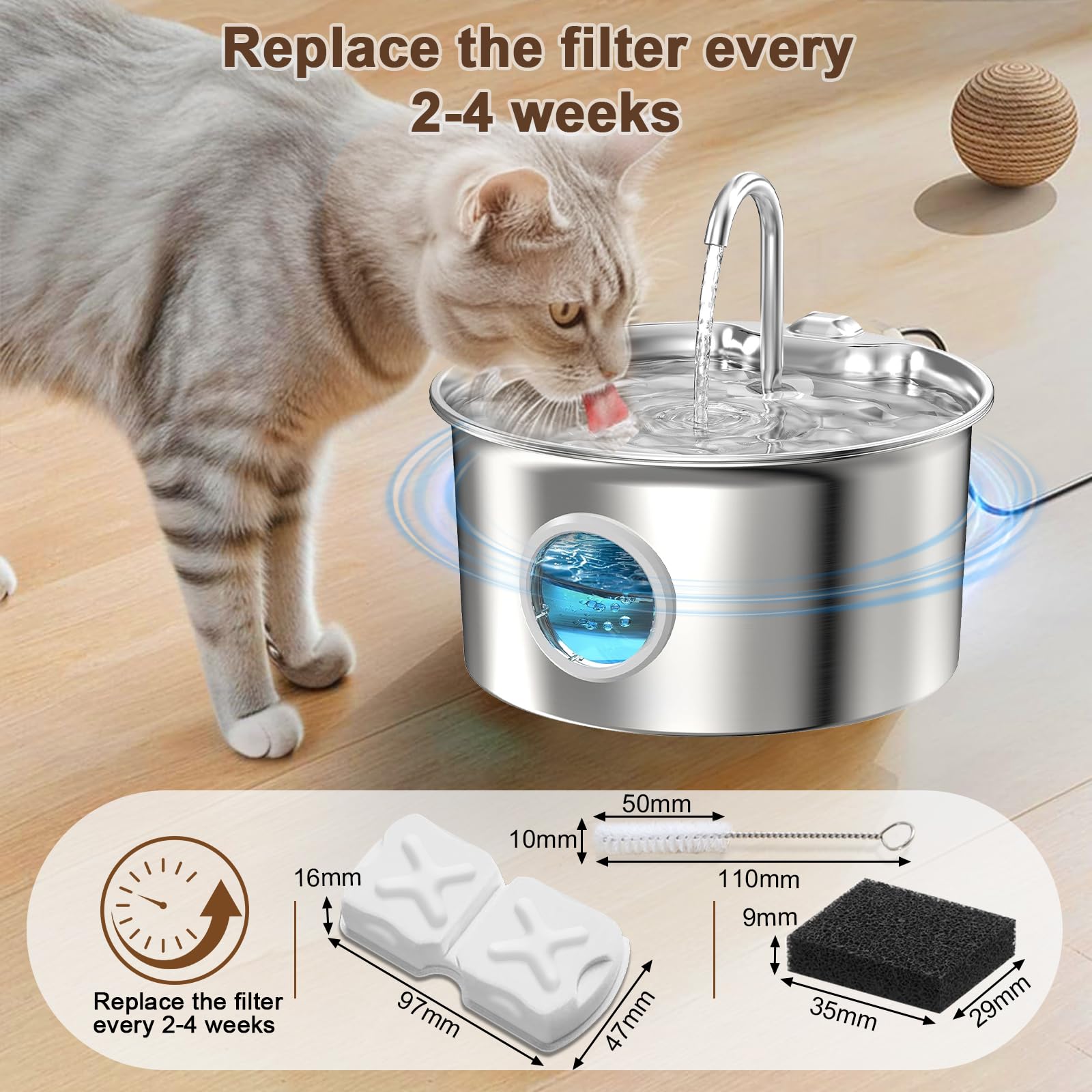 MJYNITE activated carbon filtration reduces odors for fresher drinking water.