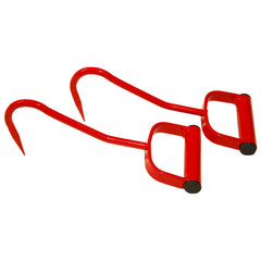 Mkienhy red-painted hay hook resists rust in rugged outdoor conditions