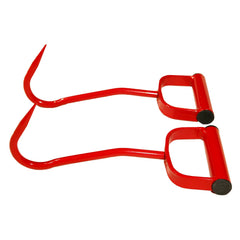 Mkienhy hay hook shows round steel construction for reliable farm use