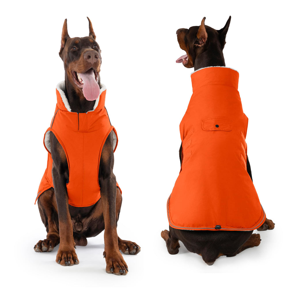Mklhgty Extra Warm Dog Coat size range accommodates multiple breeds.