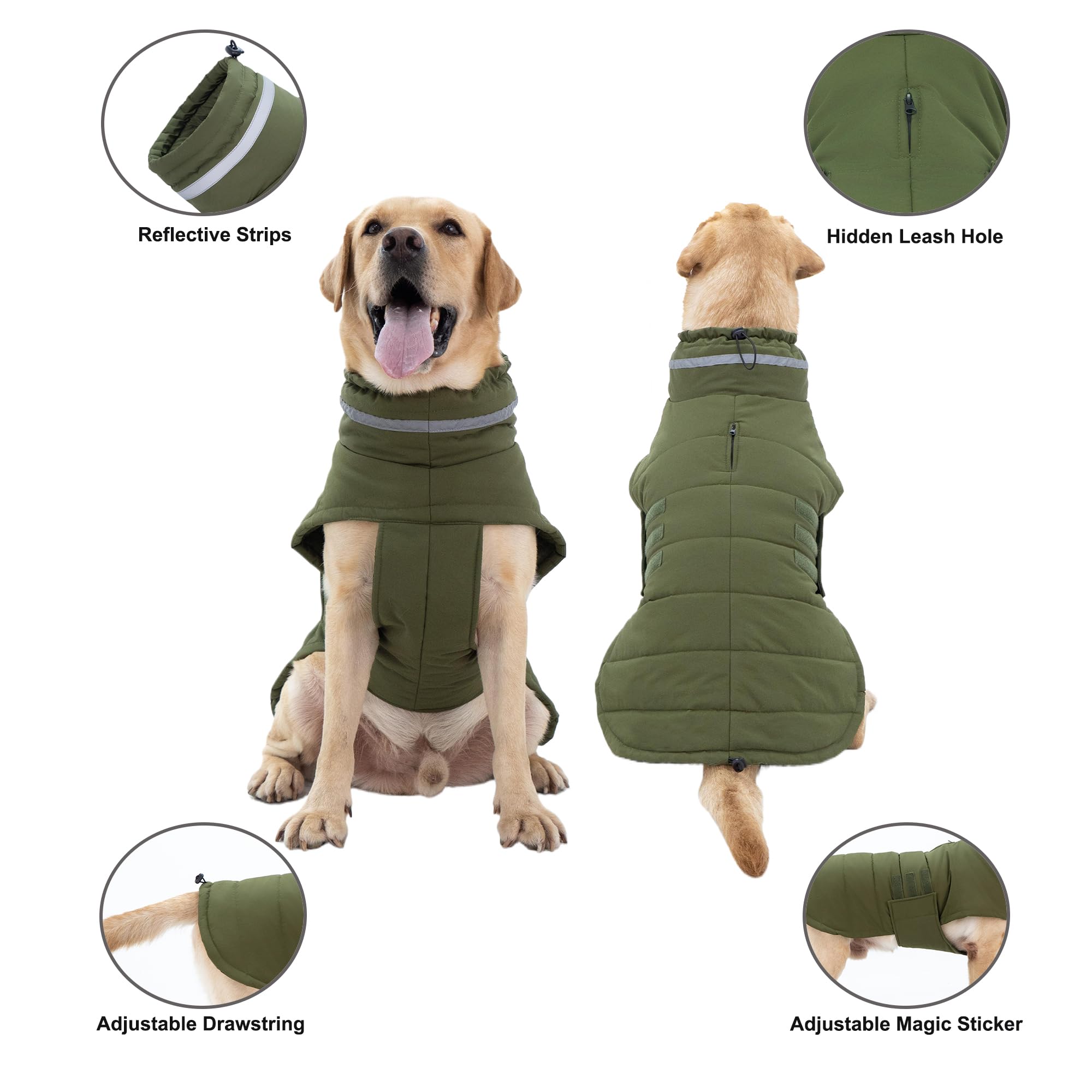 Mklhgty high-neck drawstring coat blocks cold wind for snug warmth.