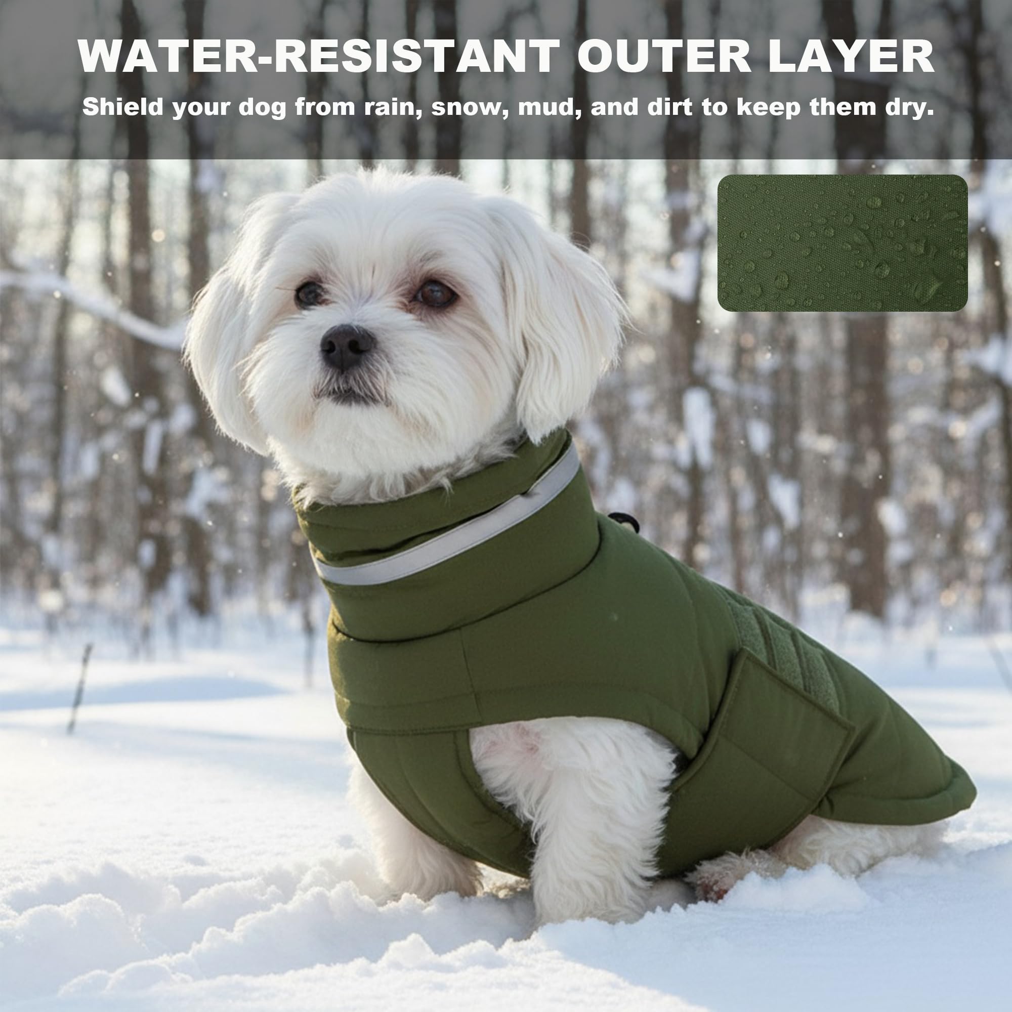 Mklhgty reflective neck strip enhances visibility during evening strolls.