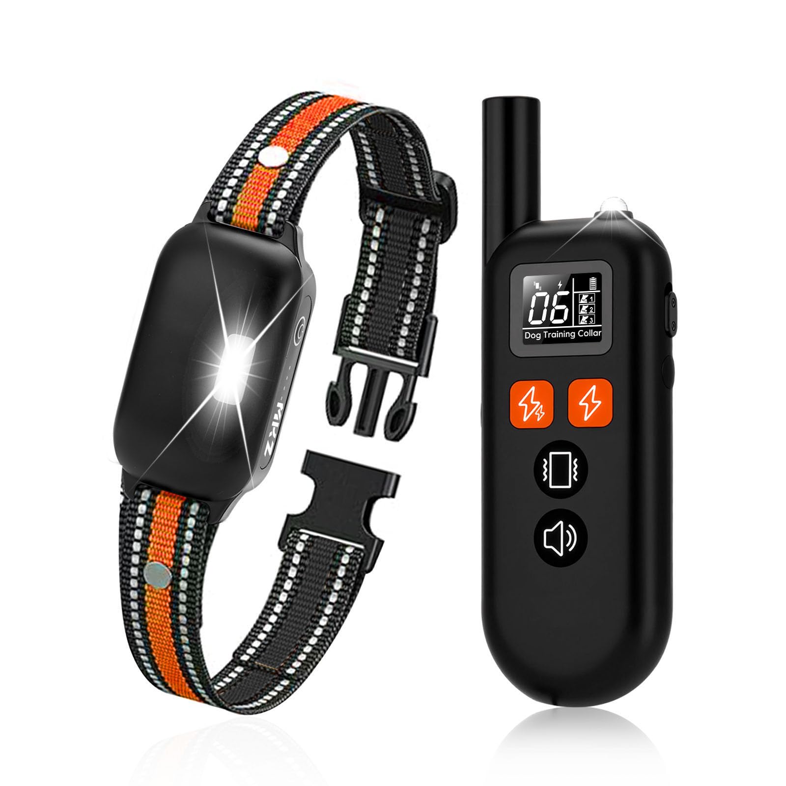 MKZ dog training collar remote for quick recall at distance.