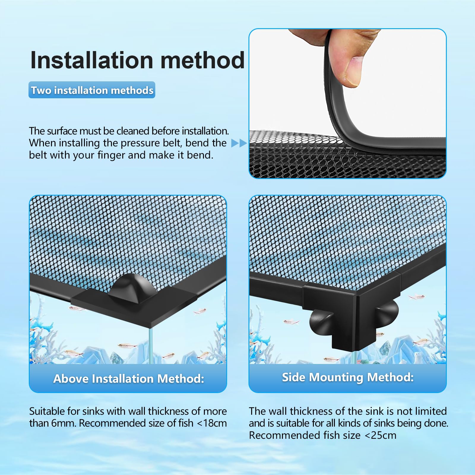MLEJU lid fits tanks up to 37 x 18 inches