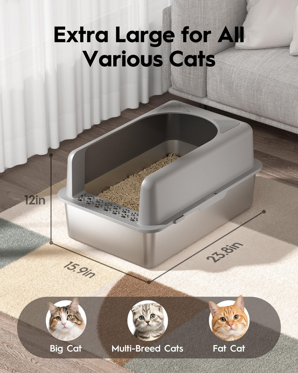 MLIKLU stainless-steel top lid keeps cleanup easy and durable.