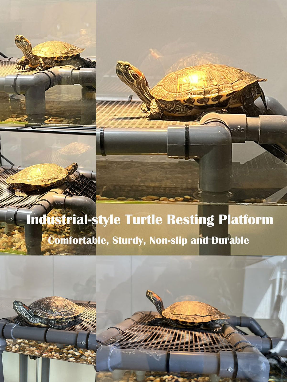 MLONDHSU turtle basking platform DIY assembly look and craftsmanship