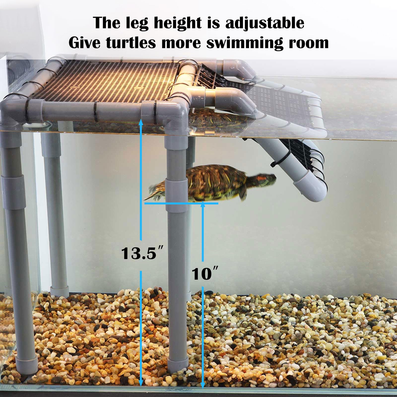 MLONDHSU turtle basking platform PVC frame delivering strong support
