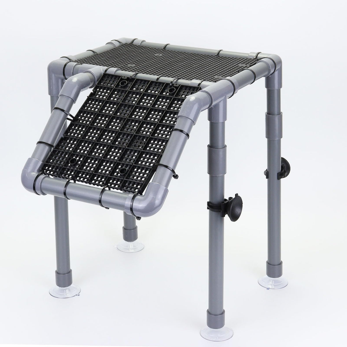 MLONDHSU turtle basking platform side view showing sturdy support for medium to large tanks