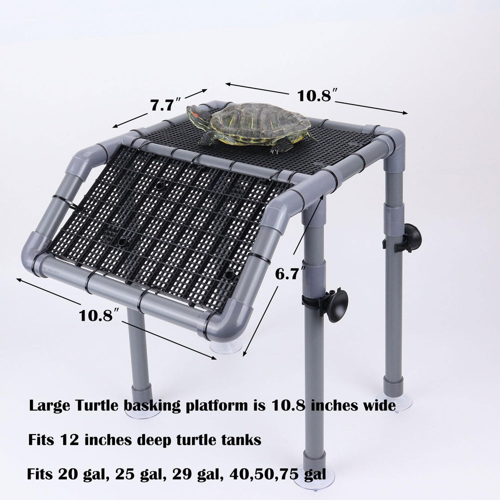 MLONDHSU turtle platform ramp-entry image shows easy access for turtles in and out.