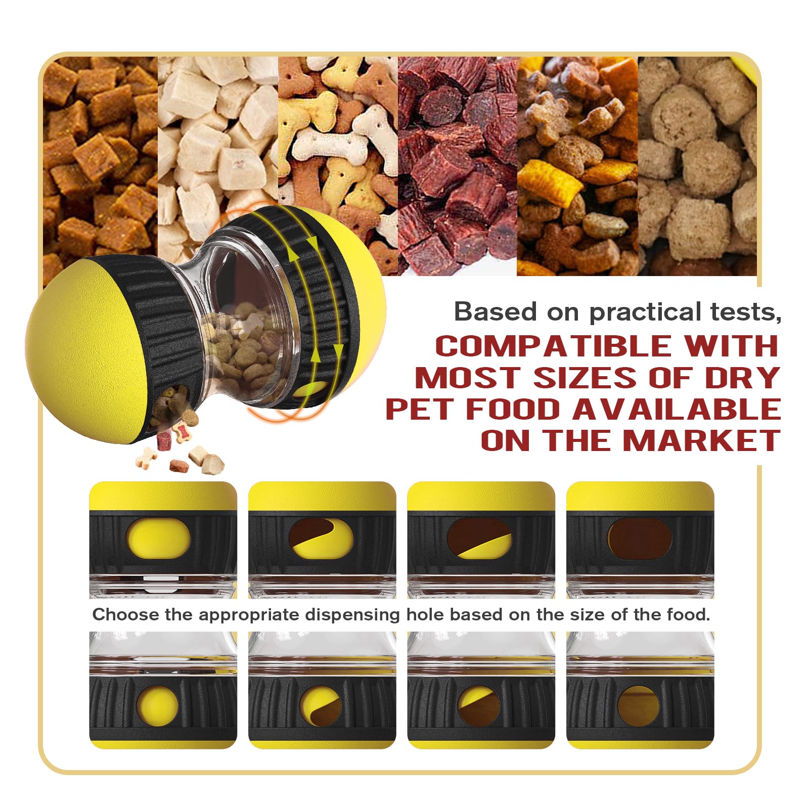 Mloowa interactive toy with dual end balls shows moving action and treats release.