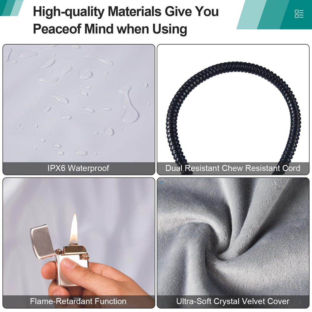M MIMMU durable design with bite-proof wire and waterproof PVC
