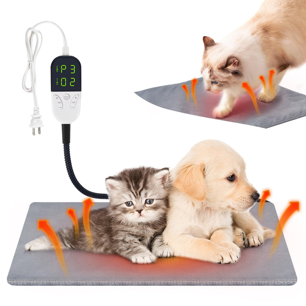 M MIMMU smart cat heating pad cover closeup showing easy cleaning and comfort
