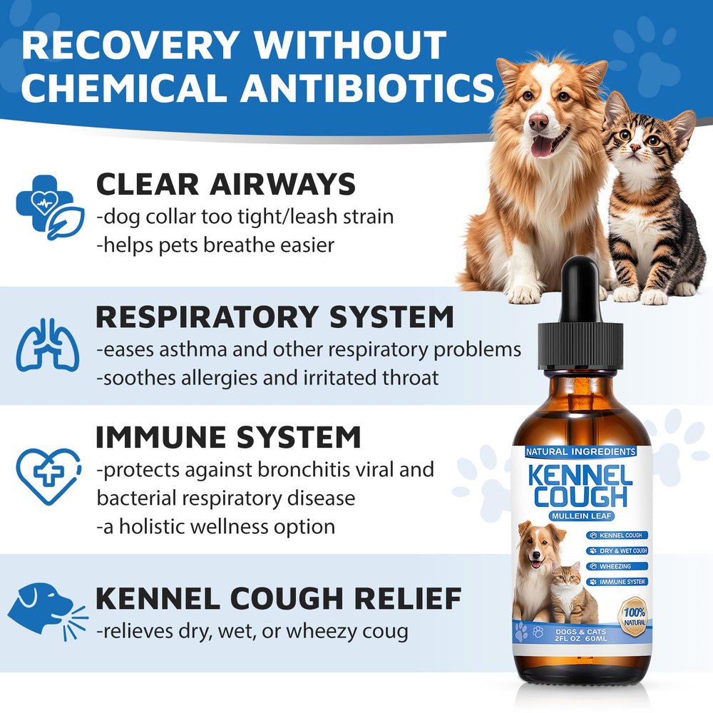 MNQAXZ dog cough supplement drops showing easy-to-use dosing for barking coughs.