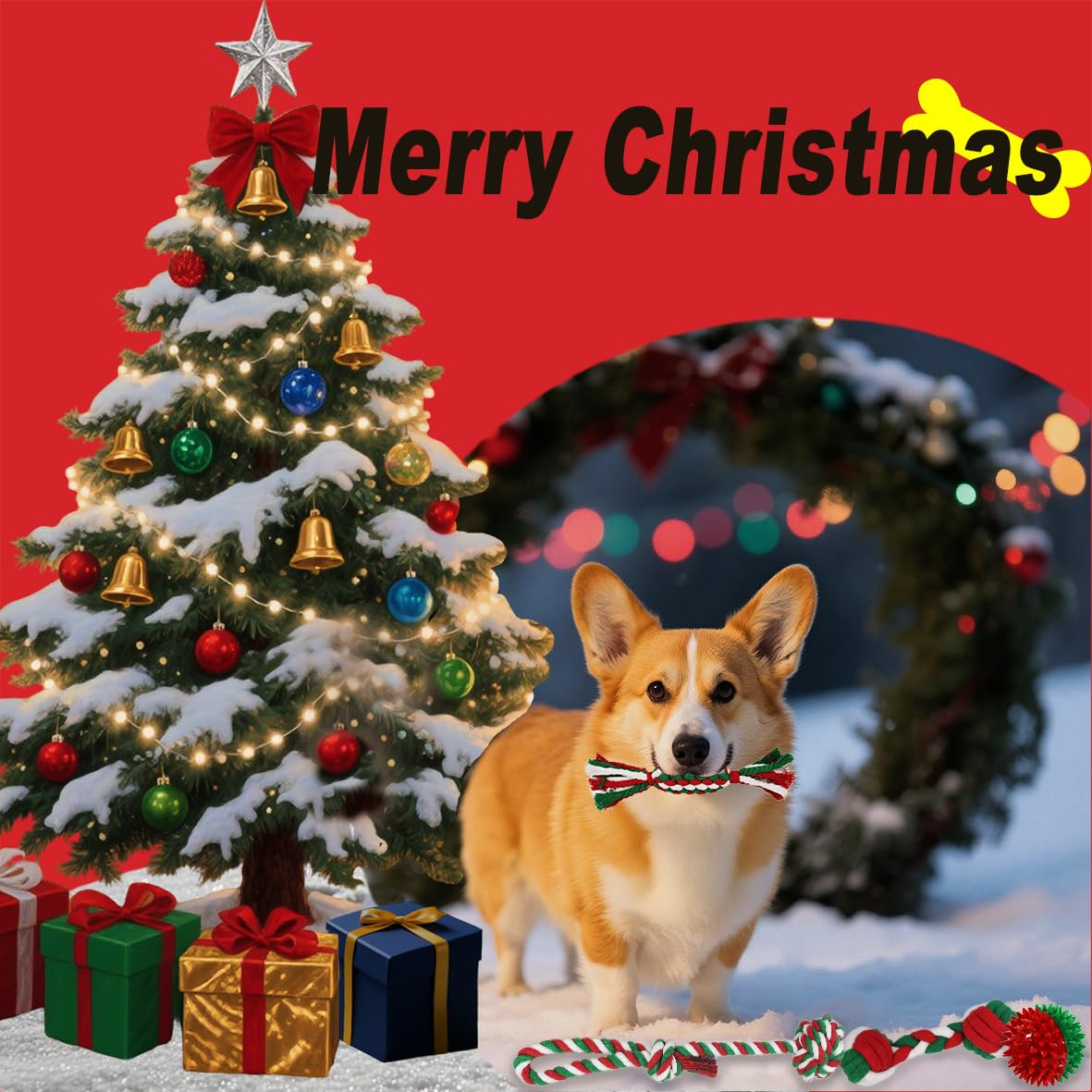 Mnubsrva dumbbell-training-toy; ideal for fetch and daily exercise.