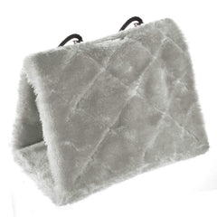MOACC Winter Warm Bird Nest Hammock closeup of soft fleece for cozy rest.