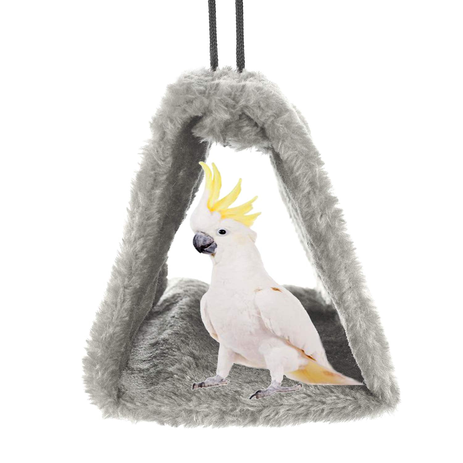 MOACC bird nest hammock hanging setup shows easy bilateral-hook mounting.