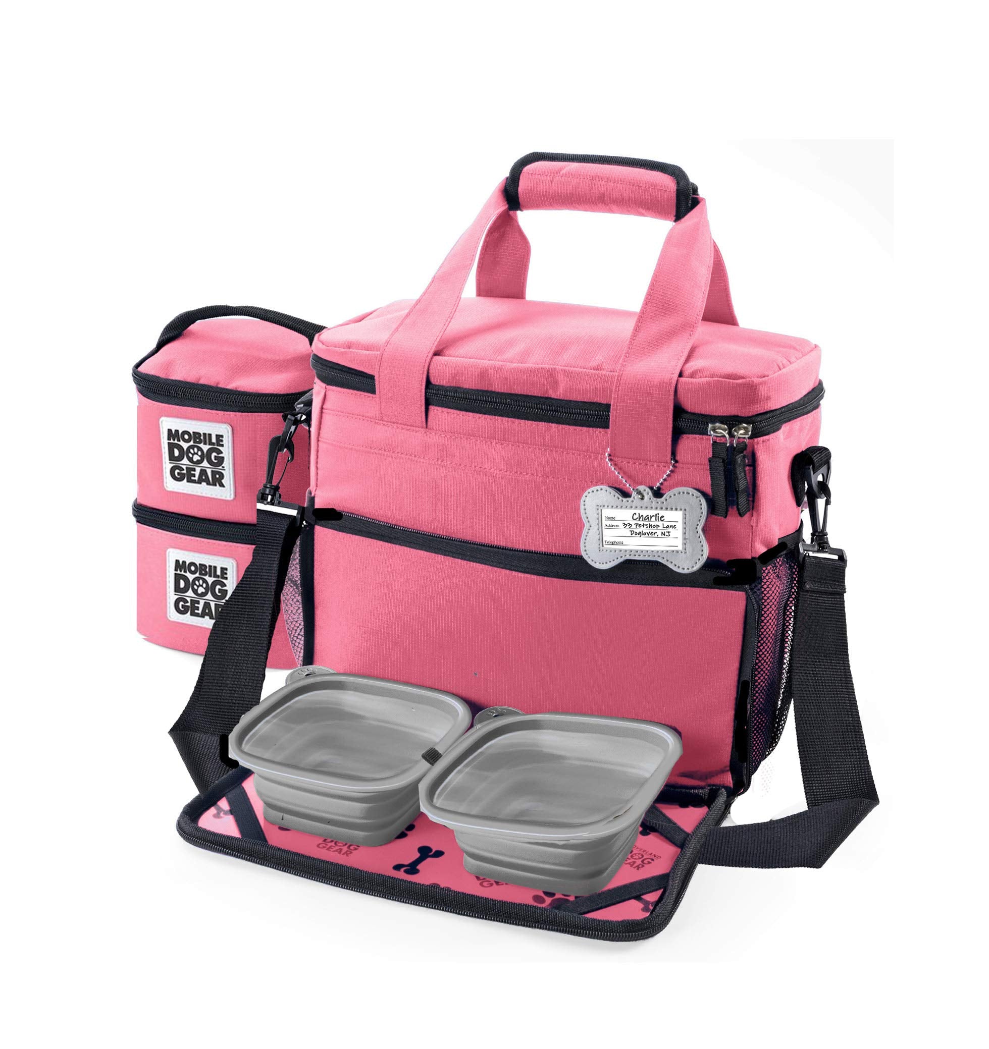 Mobile Dog Gear Week Away bag pink luggage sleeve for airline-ready travel