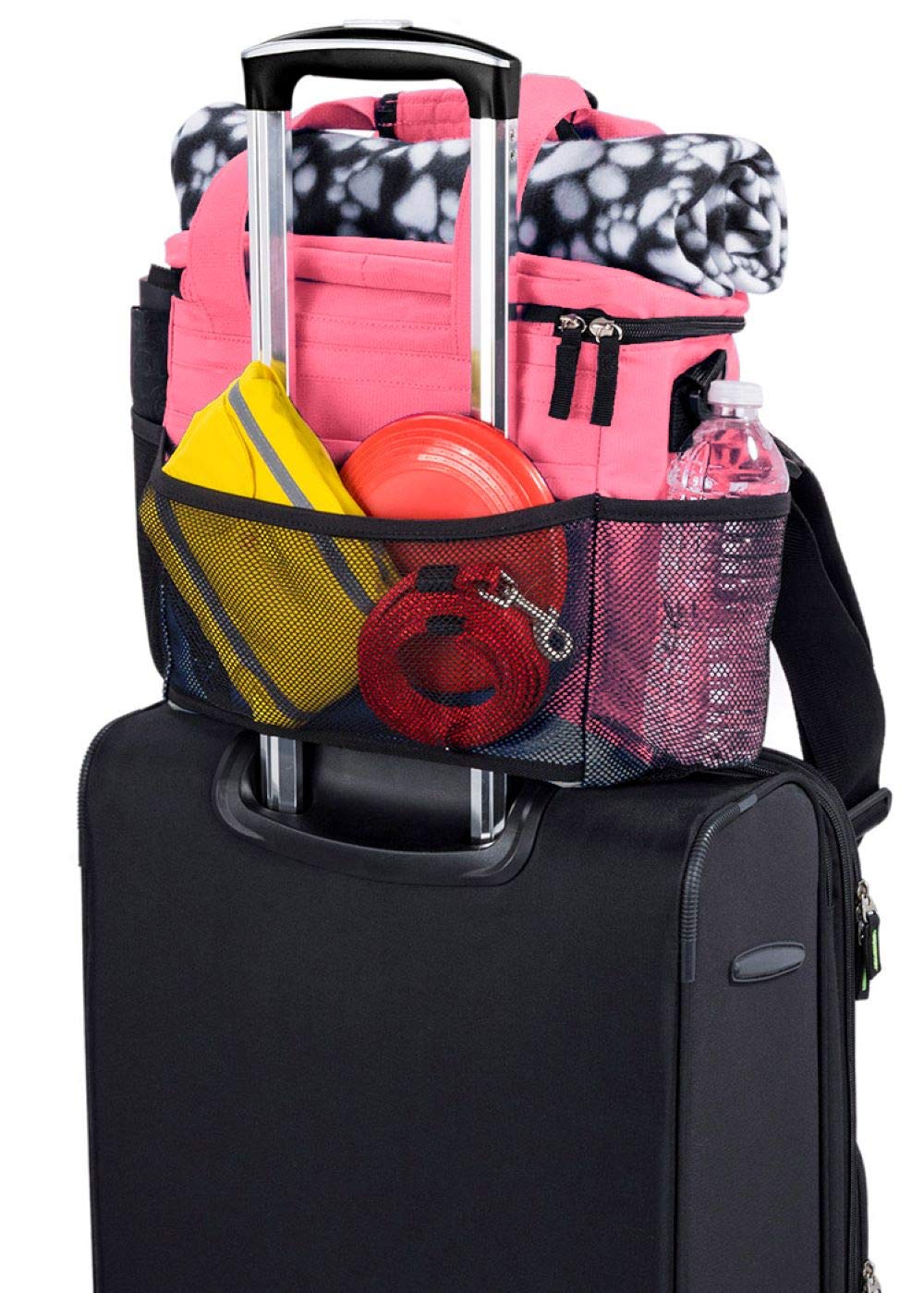 Mobile Dog Gear Week Away bag pink adjustable padded shoulder strap comfort