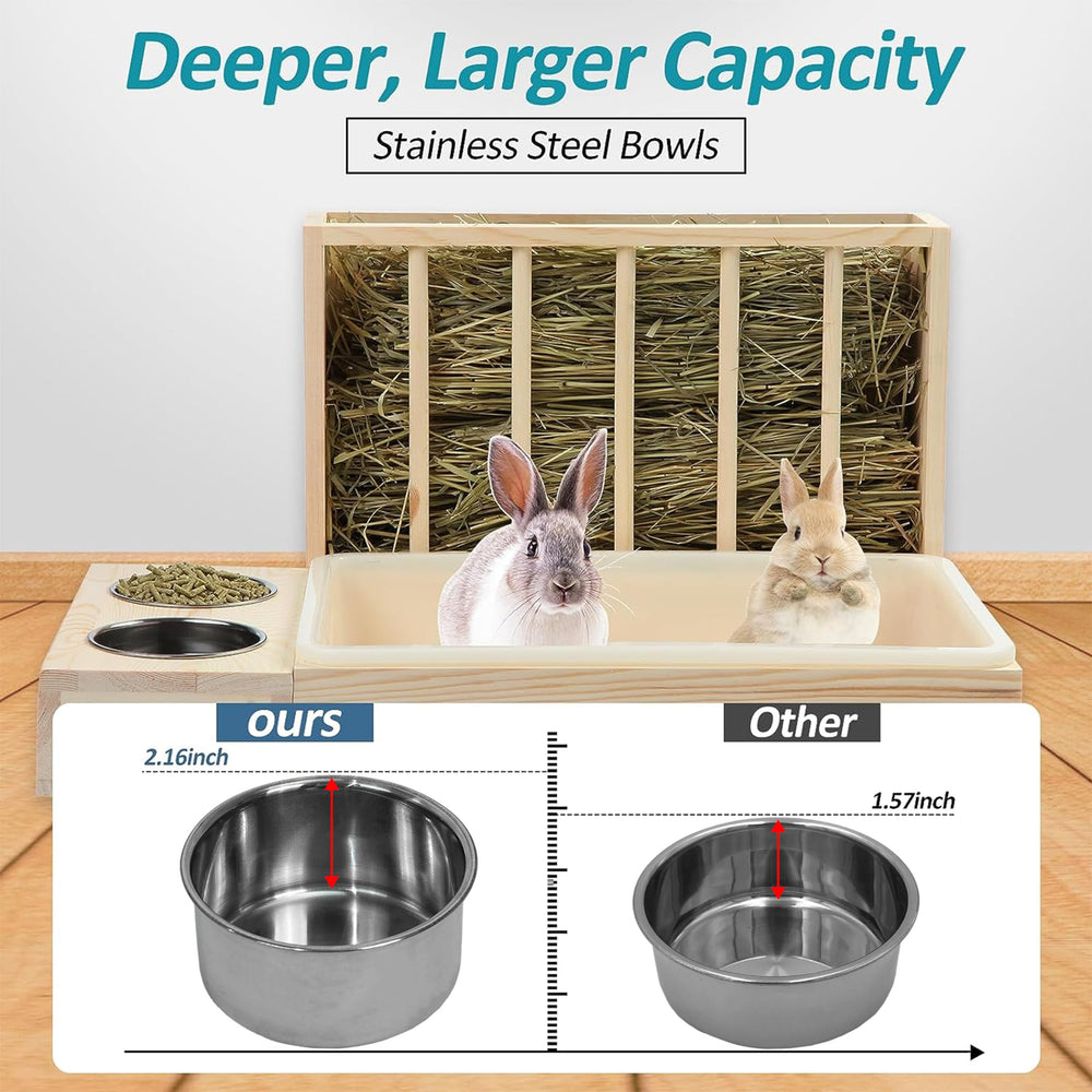 MOBYKE deeper stainless steel bowls prevent spills and keep food contained.