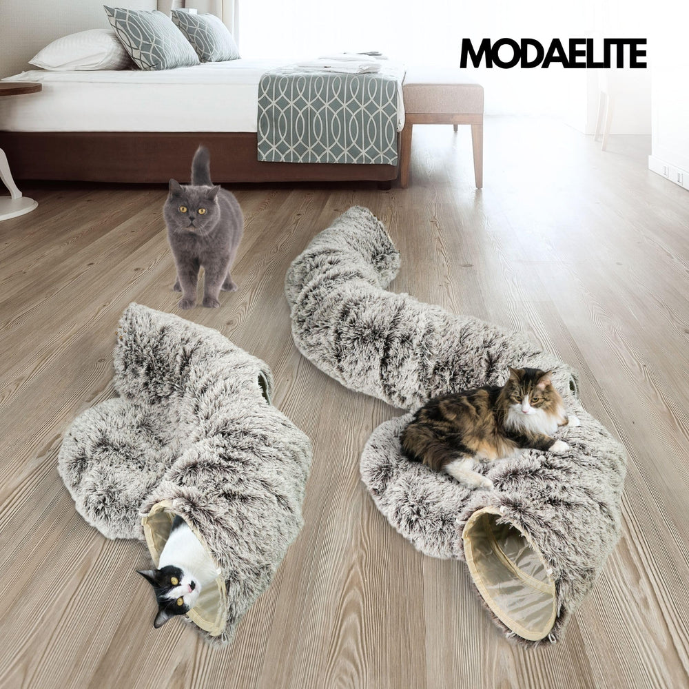 MODAELITE donut bed in use by kittens and small pets