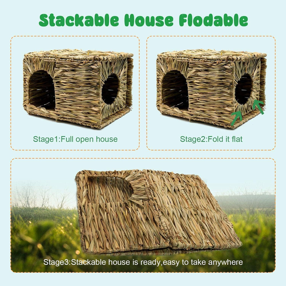 MODEMODE Natural Seagrass Bed Folded Mat showcasing versatile resting surface.