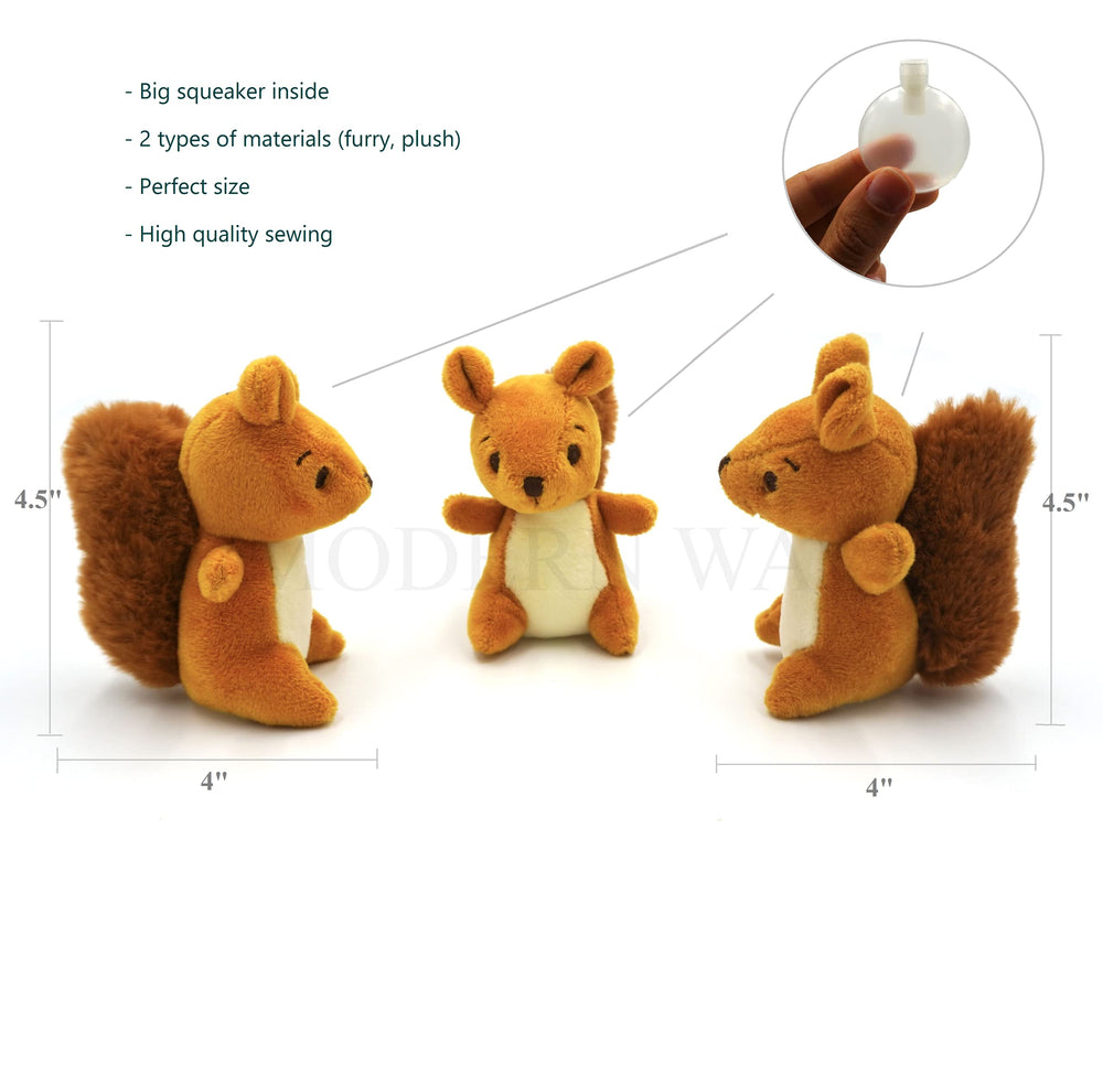 MODERN WAVE squirrel toy shows bright colors for easy outdoor visibility.