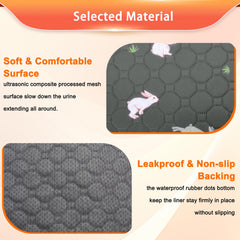 MODESLAB absorbent quilted pee pad keeps moisture away for a tidy cage.