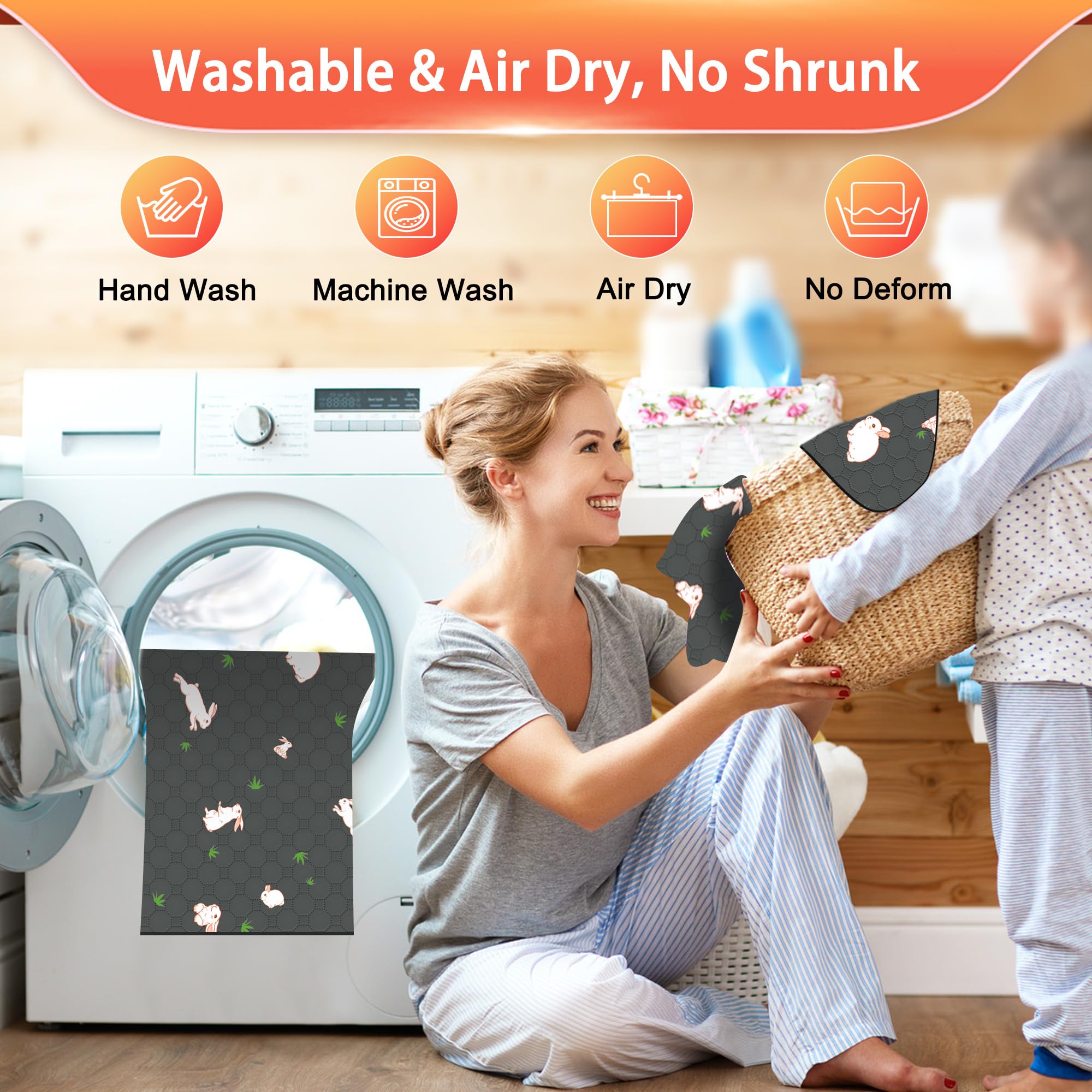 MODESLAB easy-clean pads simplify changing and spot cleaning routines.