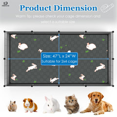 MODESLAB guinea pig cage liner pack-2 demonstrates easy setup and slip resistance