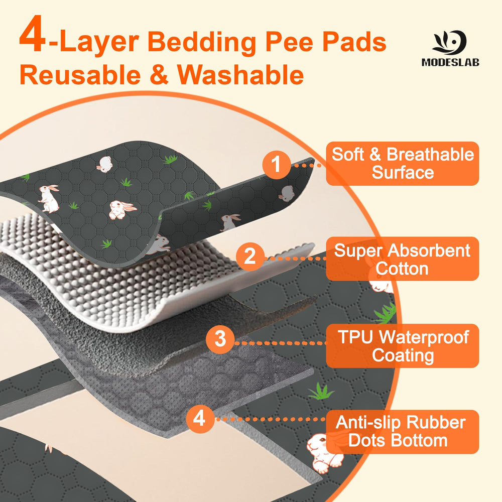 MODESLAB guinea pig cage liner reusable and washable for durable use