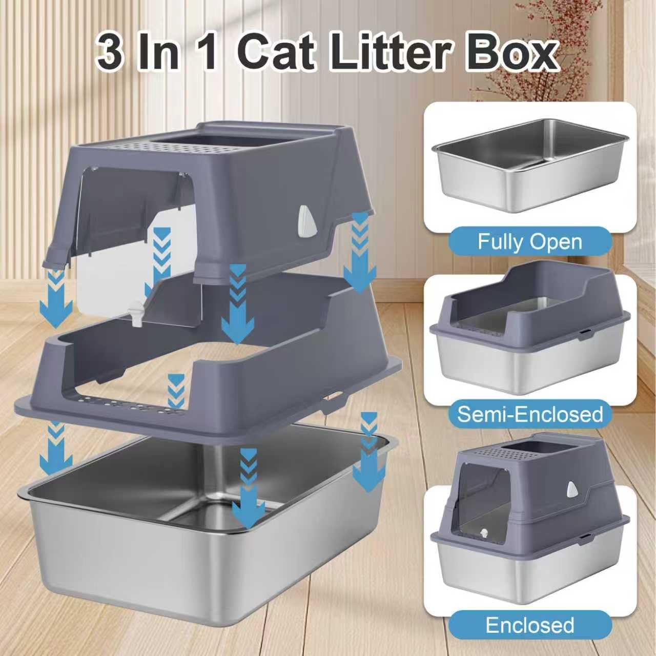 Modign litter box odor-control close-up demonstrates odor absorption potential