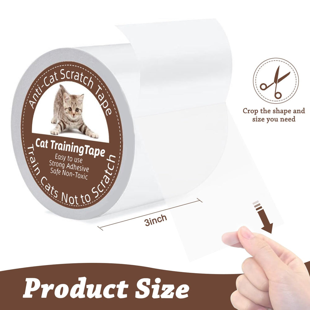 MODIIGTY cat-scratch-deterrent-tape, transparent, reduces furniture scratches