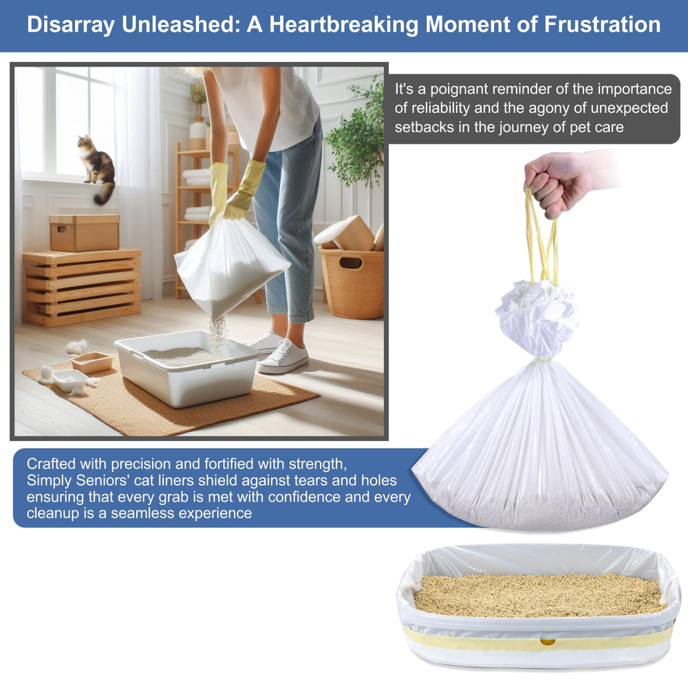 Modish Home Decor mess-free cleanup with thick liners for easy disposal