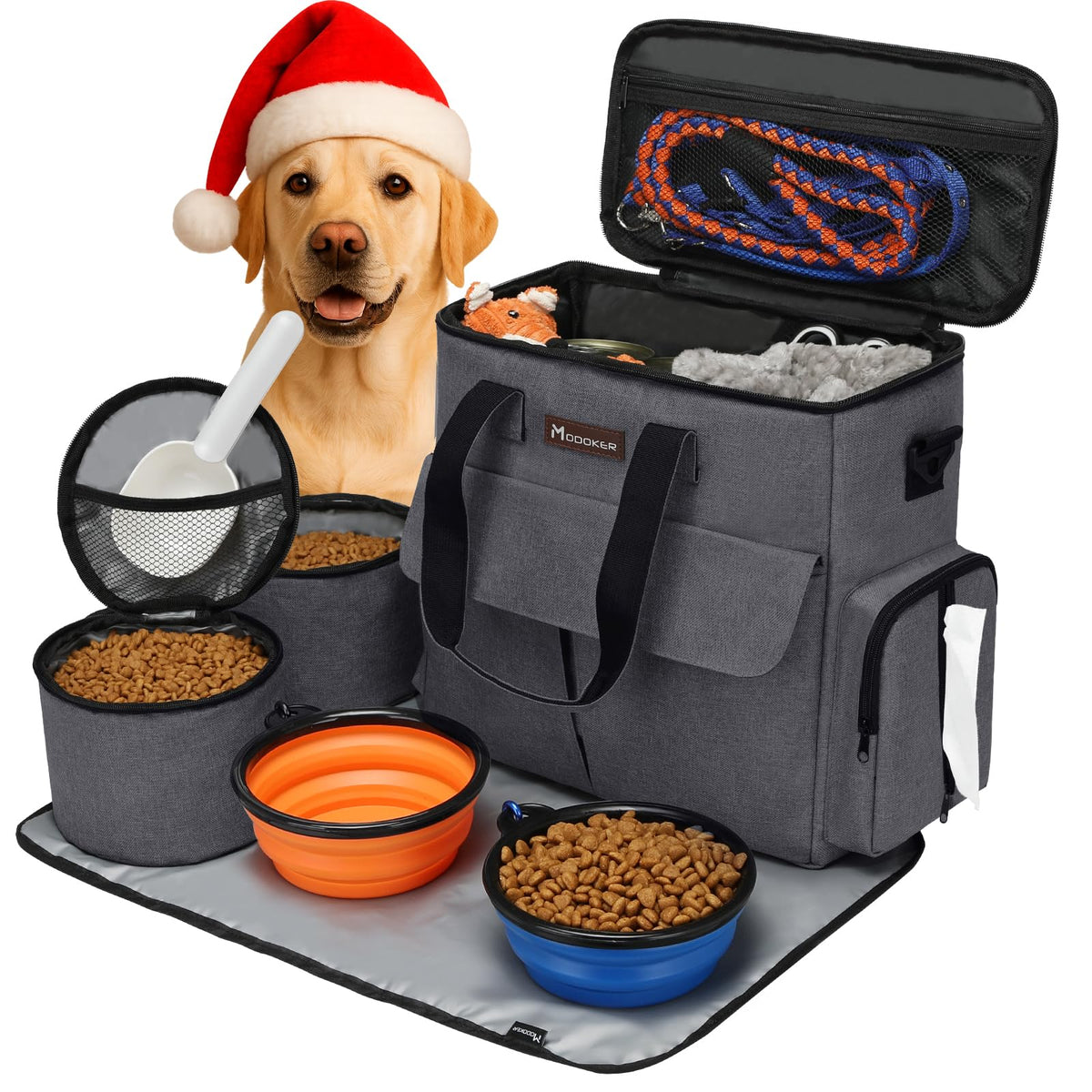 Modoker airline-approved pet travel bag under-seat view for easy in-cabin travel