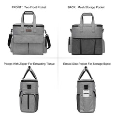 Modoker dog travel tote with multiple pockets organizes treats, toys, and gear.