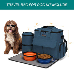 Modoker food containers included for convenient pet meals on the go.