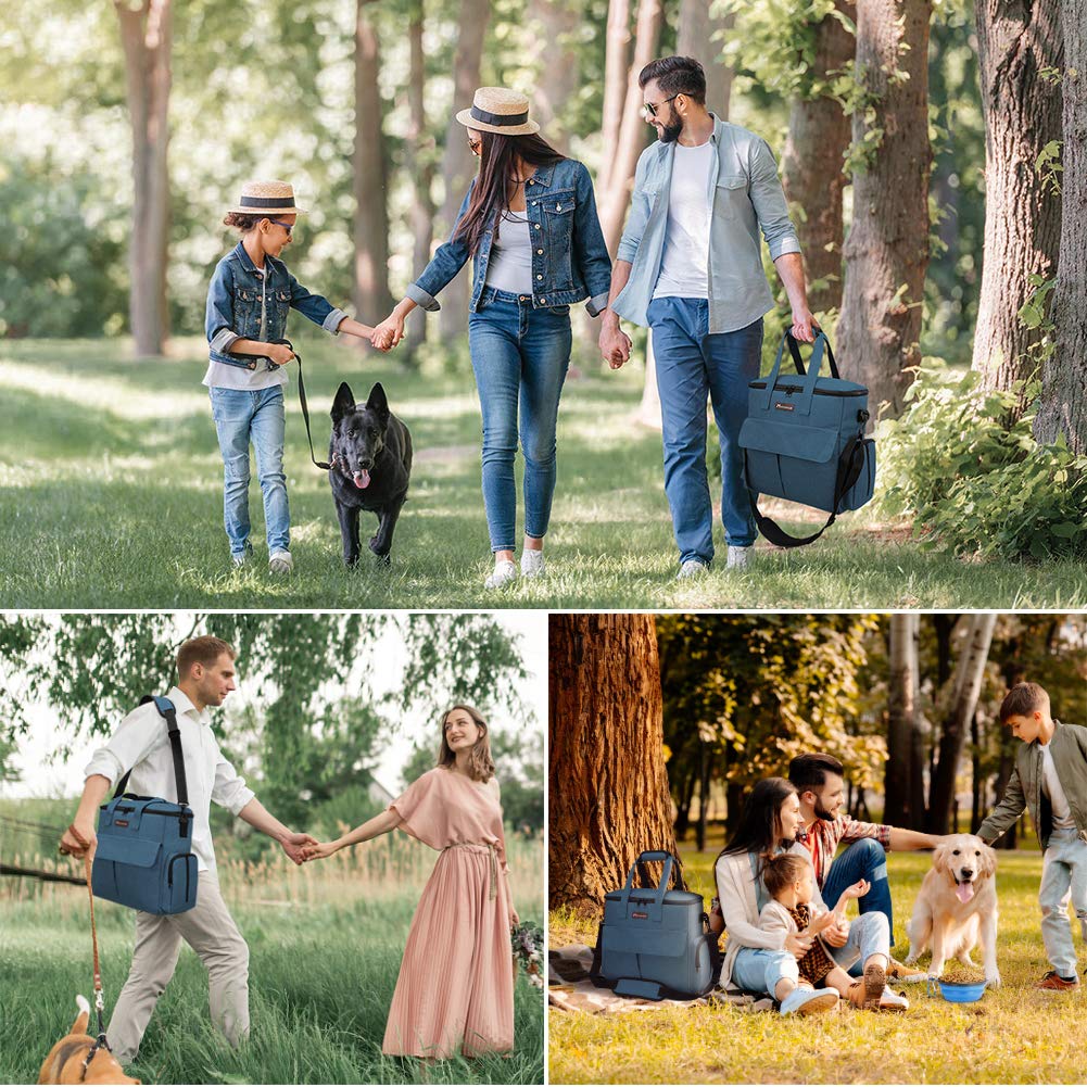 Modoker travel kit in use during park trip or hike for convenient pet care.