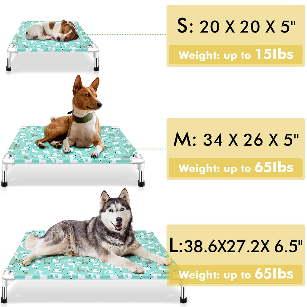 Modorki elevated dog bed close-up fabric highlighting easy cleaning