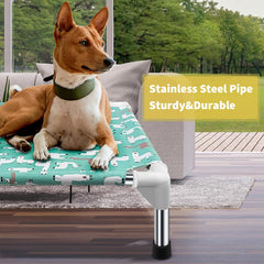 Modorki elevated dog bed stainless frame shows rust-resistant pipes