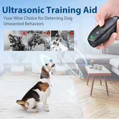 MODUS rechargeable dog barking device being charged with USB cable for extended daily use