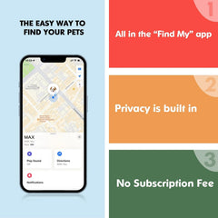 MODUS GPS tracker with iPhone Find My setup enables quick locating.