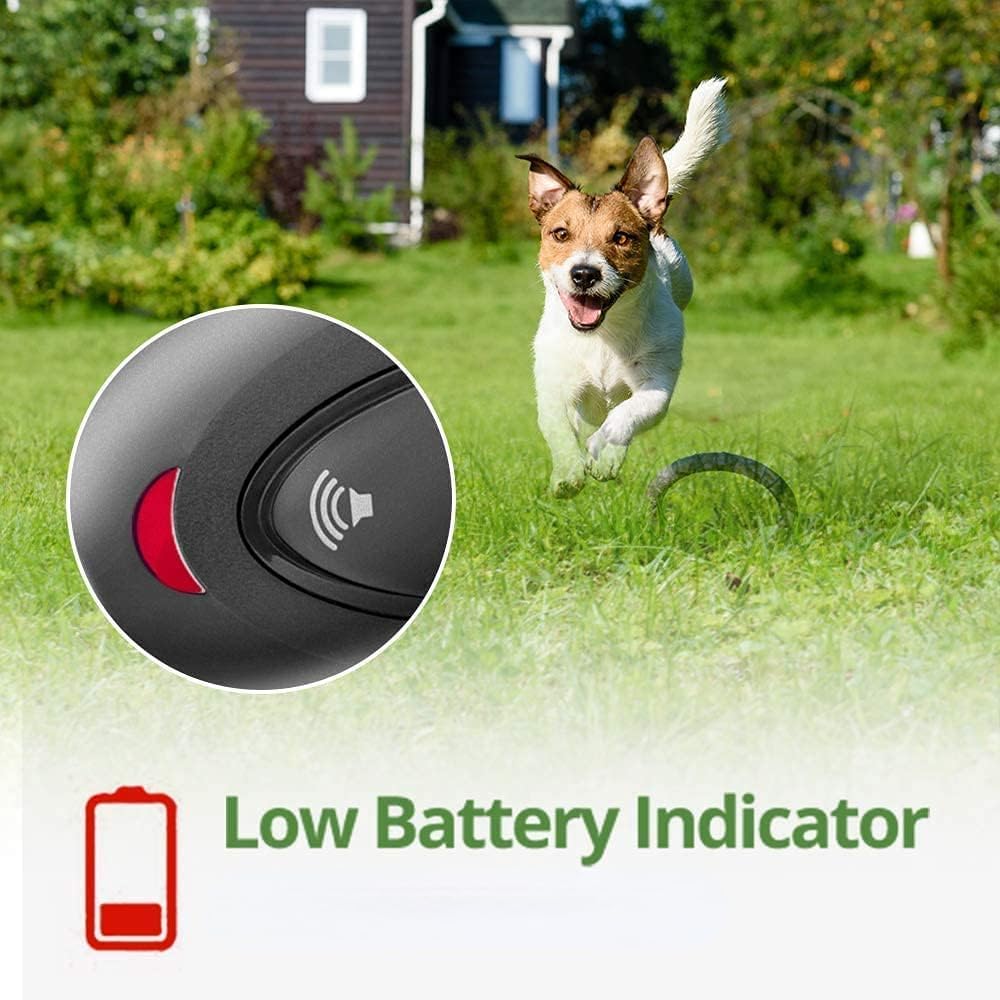 MODUS bark deterrent LED indicator shows active ultrasonic training cue for quick confirmation.
